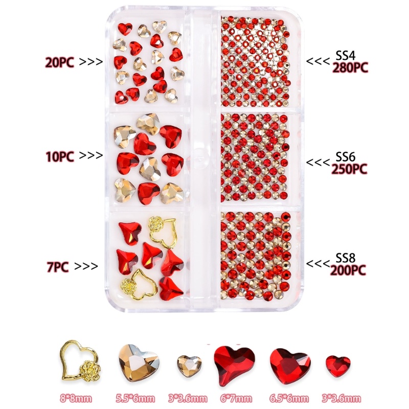 Đá Quý Nhân Tạo Trang Trí Móng Tay Nghệ Thuật