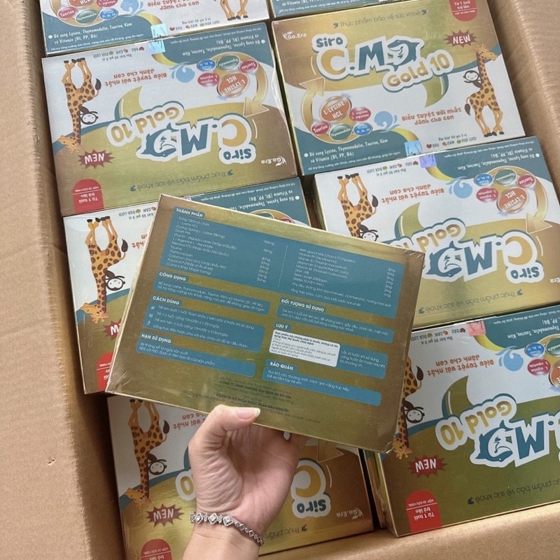 Siro Cá mập Gold 10 Chính Hãng mẫu Mới 3 Vị nguyên hộp 30 gói