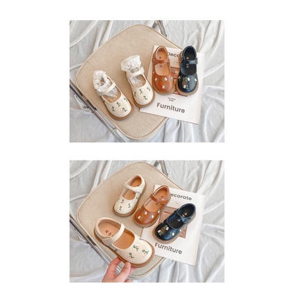 Giày Búp Bê Hoa Thêu Sz 21-36