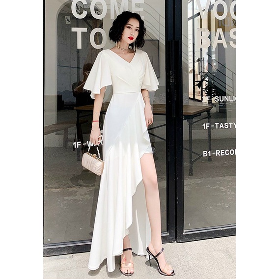 ĐẦM XÒE TRẮNG VẠT XÉO - YB221256