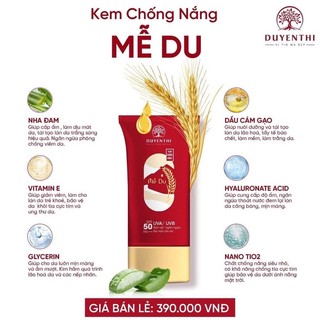 Kem chống nắng Mễ Du_ Bách Y Sâm Bạch Linh  - Bách Y Sâm