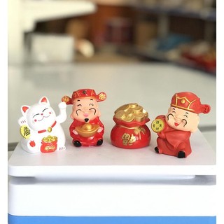 Ông thần tài trang trí bánh