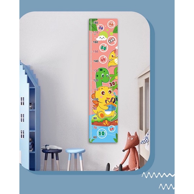 Thước Đo Chiều Cao kèm bảng mục tiêu ném bóng dính 2in1 cho bé