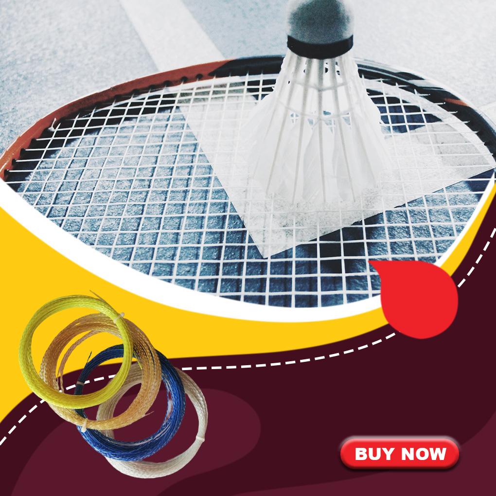 Dây Vợt Tennis Đường Kính Vừa 1 / 35mm Dài 12M Chất Liệu Nylon