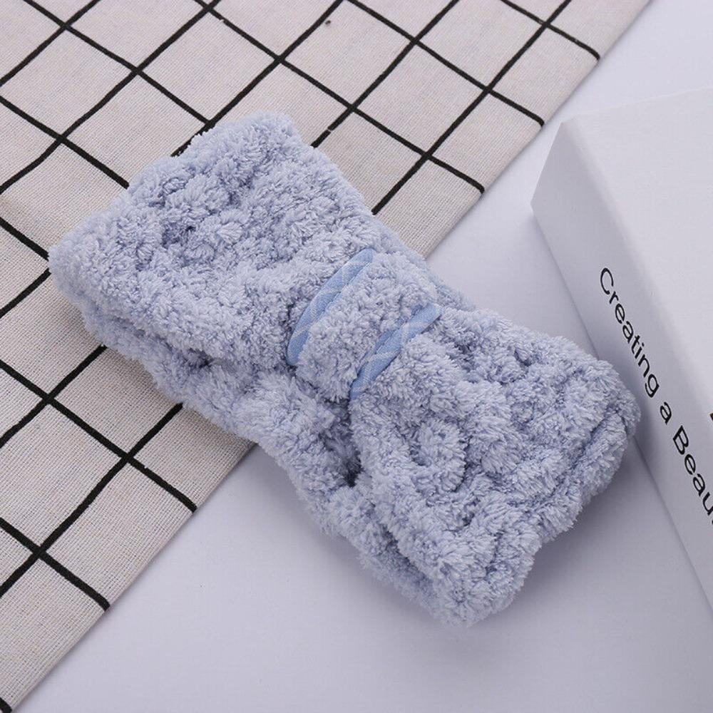 Băng Đô Cài Tóc Thể Thao Thấm Hút Nước Co Giãn Bằng Vải Lông Cừu San Hô Cho Nữ