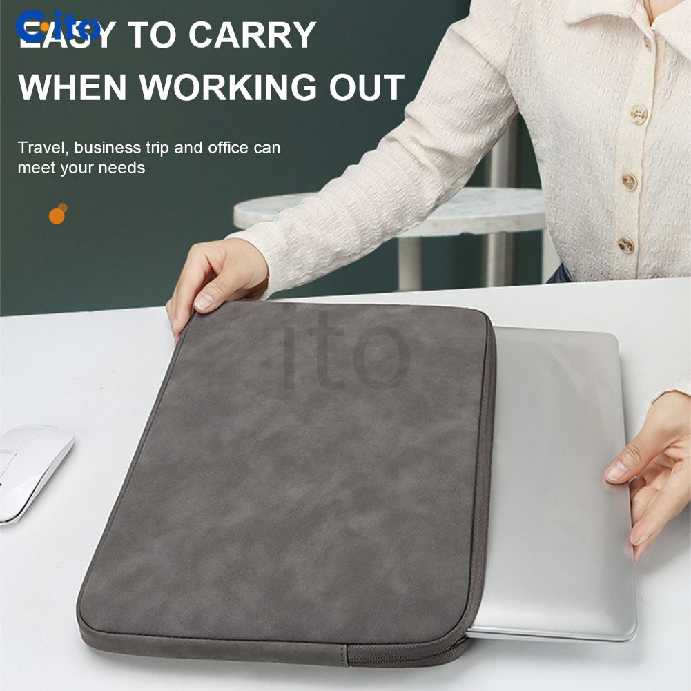 Tương Thích Với MacBook Air/Pro Retina, Bao Đựng Máy Tính Xách Tay Cho Máy Tính Xách Tay 14.1-15.4 Inch, Túi Đựng iPad Pad Chất Liệu Da Cừu [Ito]