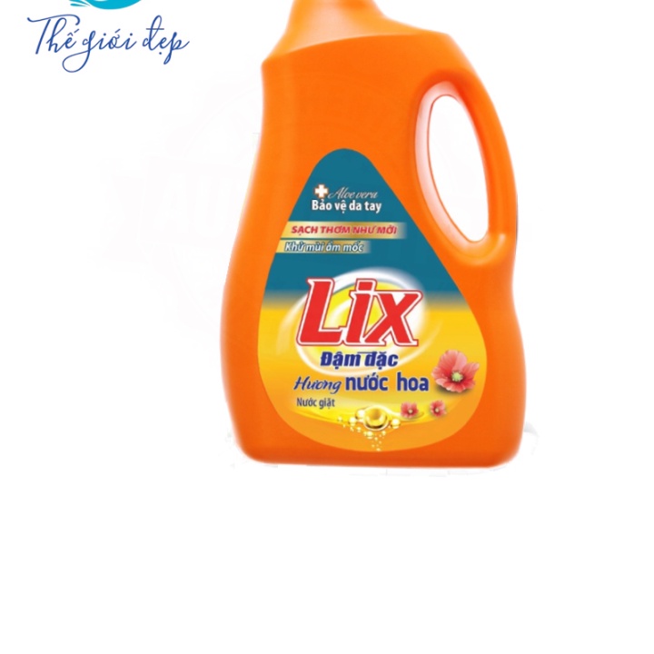 Nước giặt Lix Đậm Đặc Hương Nước Hoa Chai 3.6Kg - Tẩy Sạch Cực Mạnh Vết Bẩn