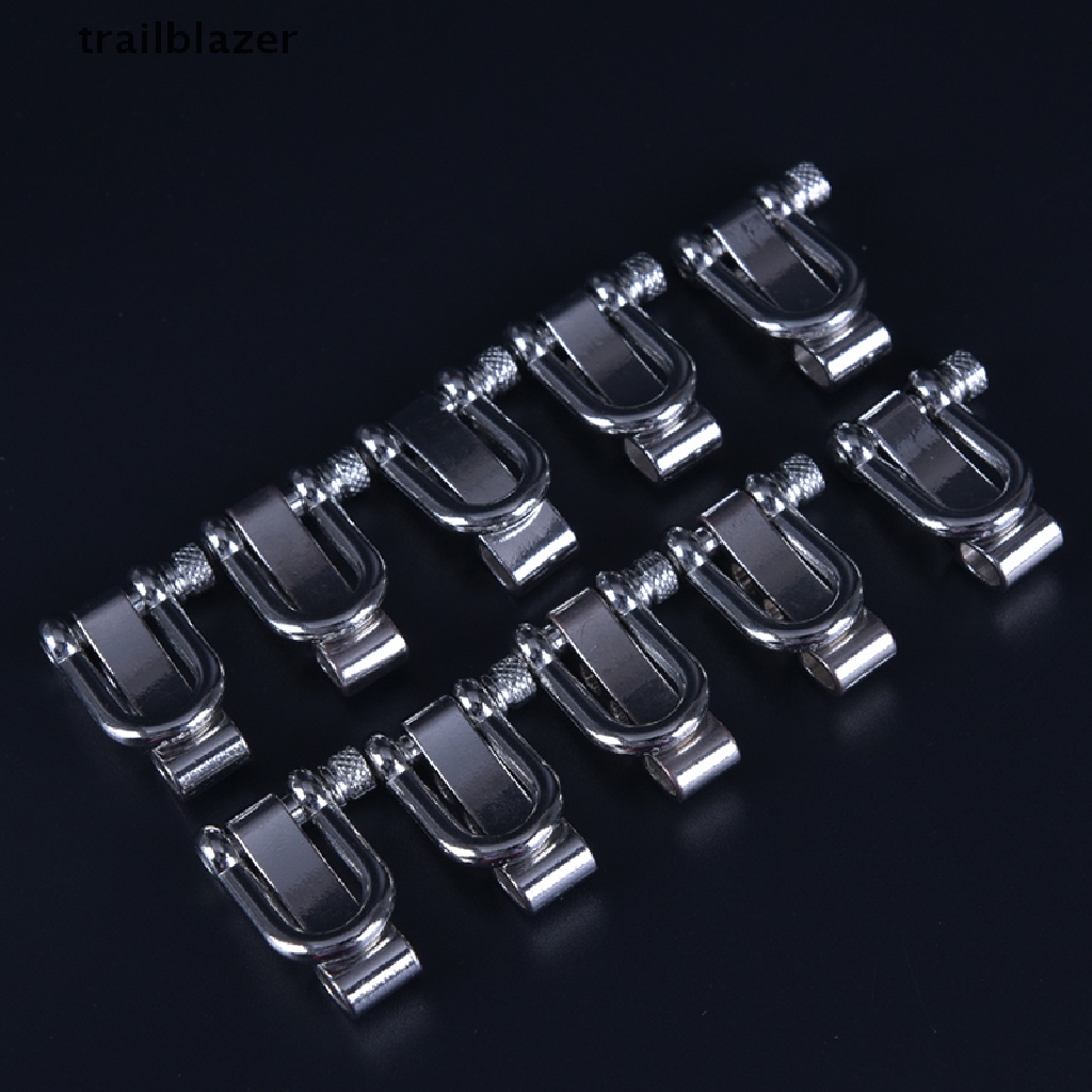 Set 10 Khóa Chữ U Bằng Thép Không Gỉ Dùng Cho Vòng Tay Paracord UIO