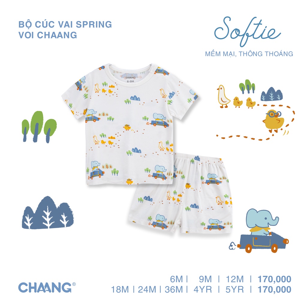 [CHAANG] Bộ cúc vai Spring voi Chaang