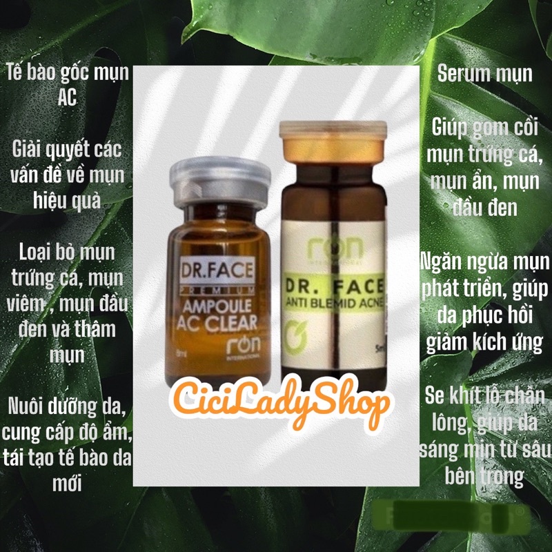 sản phẩm spa cho da mụn da nhạy cảm Ron International giảm thâm