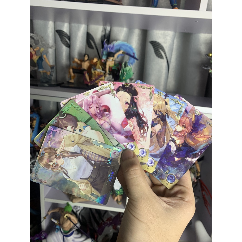 Thẻ nhân phẩm nữ Anime Waifu Pack Card hiệu ứng đẹp, mua 10 tặng 1
