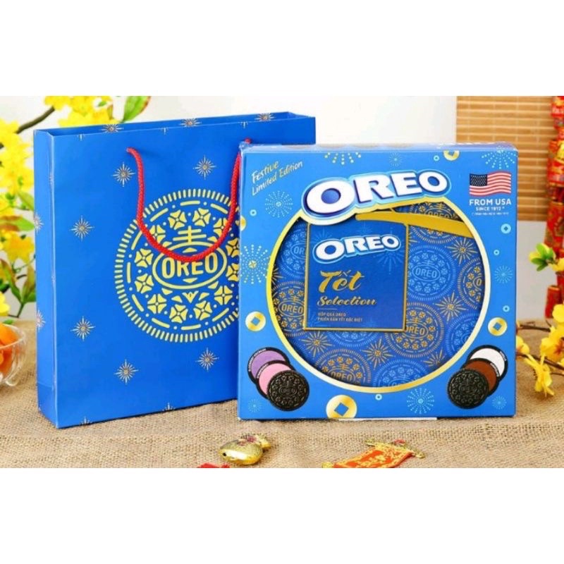 Bánh quy oreo hộp thiếc sale 99k