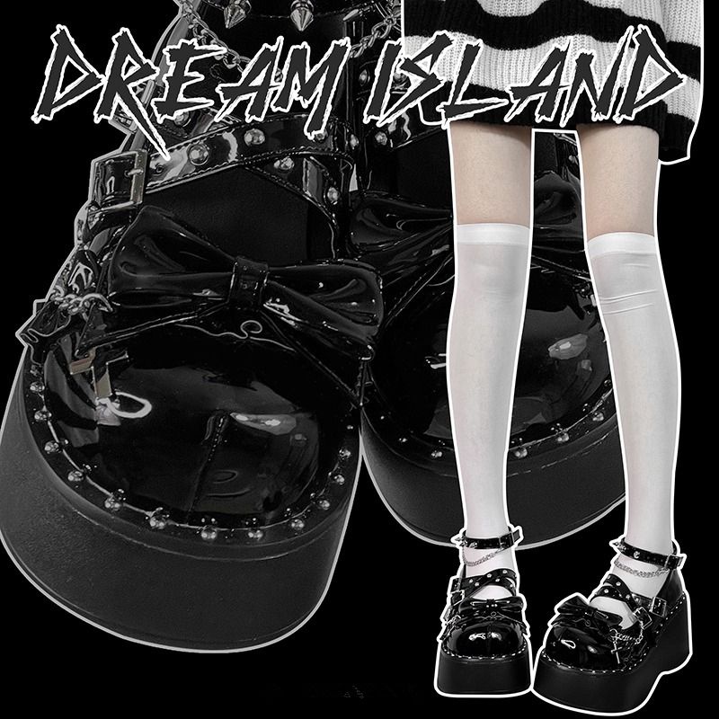 Giày Da Đế Xuồng 2Yk Kiểu Lolita Gothic Dễ Thương