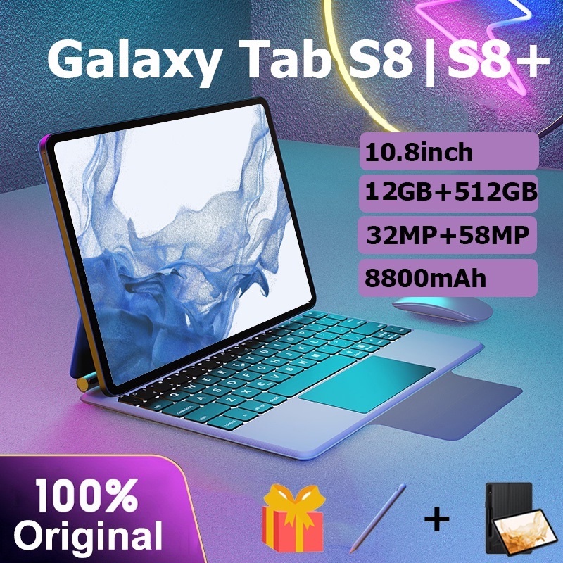 Máy tính bảng gốc galaxy s8 10.8inch máy tính bảng giá rẻ 12GB+512GB máy tính bảng android ipad máy tính bảng