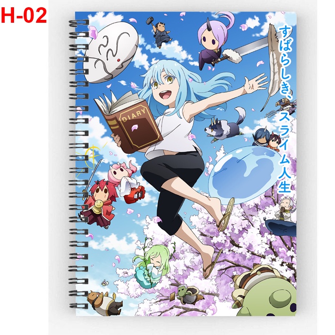 Sổ Lò xo , sổ gáy xoắn anime Tensei Shitara Slime Datta Ken - Rimuru Tempest