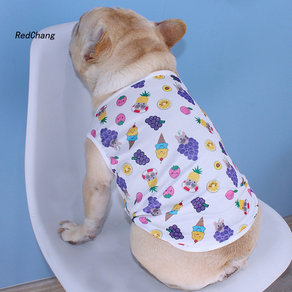 Rc ~ Áo Vest In Hình Động Vật Trái Cây Chống Mài Mòn Cho Cún Cưng