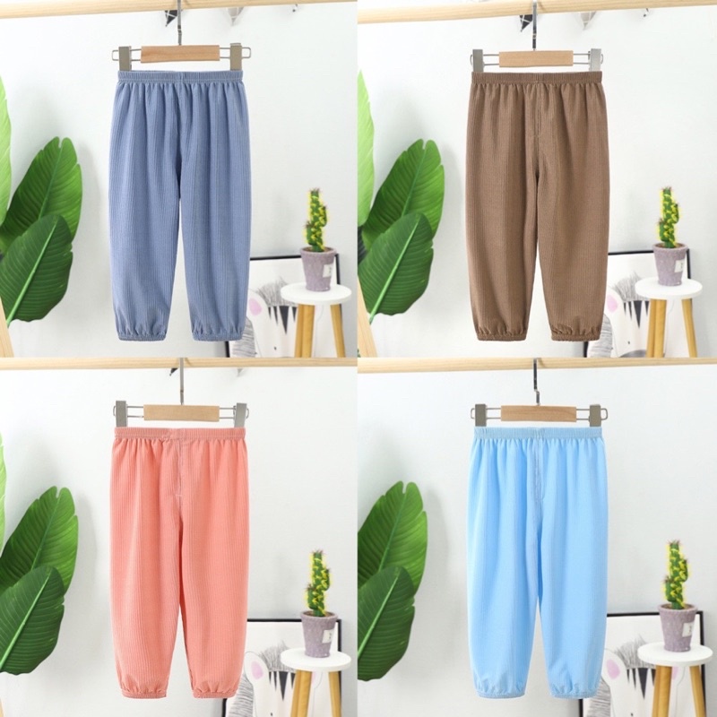 Quần dài mùa hè chống muỗi cho bé trai bé gái chất liệu mỏng mềm nhẹ mát