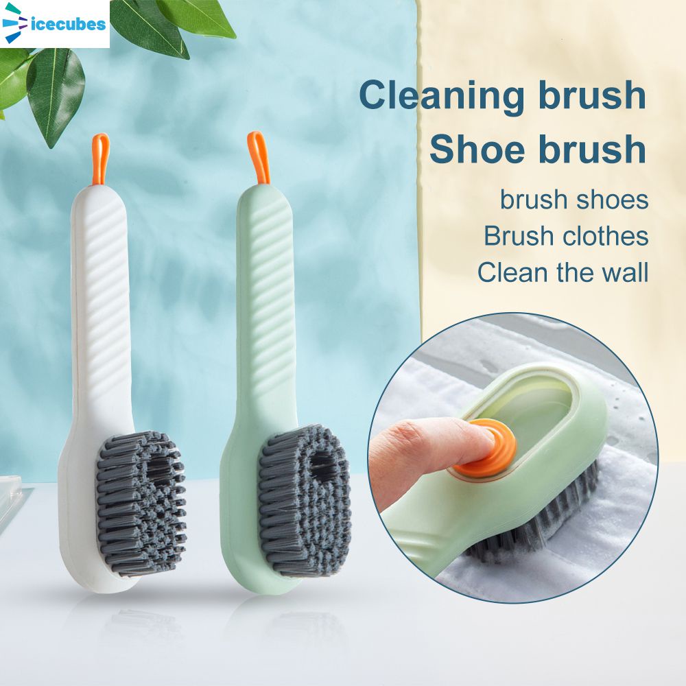 Bàn Chải Lông Mềm Đa Năng Bàn Chải Giày Tự Động Đổ Đầy Dung Dịch Làm Sạch Icecube