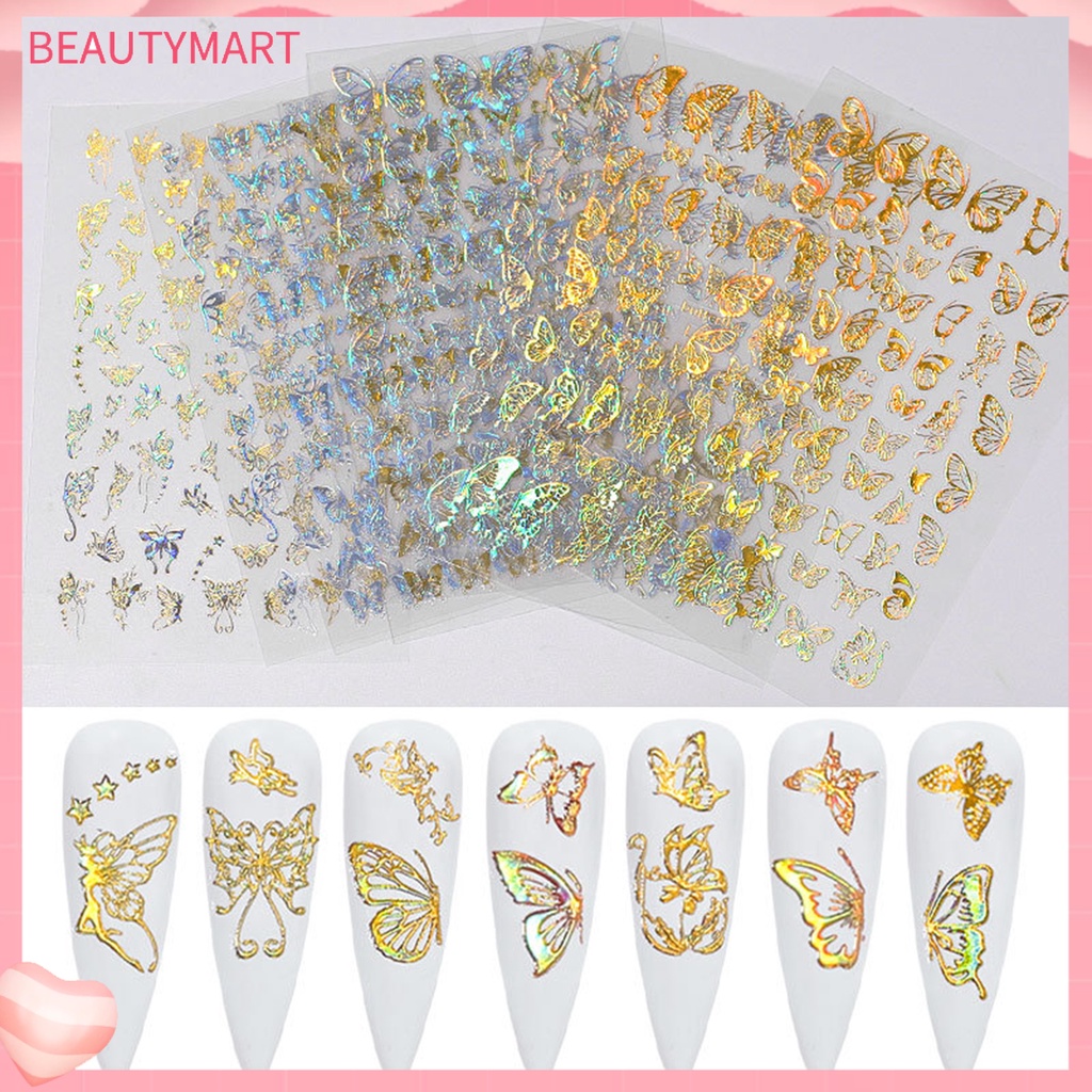 1 Tấm Hình Dán Trang Trí Móng Tay Nhẹ Nhàng Tinh Tế