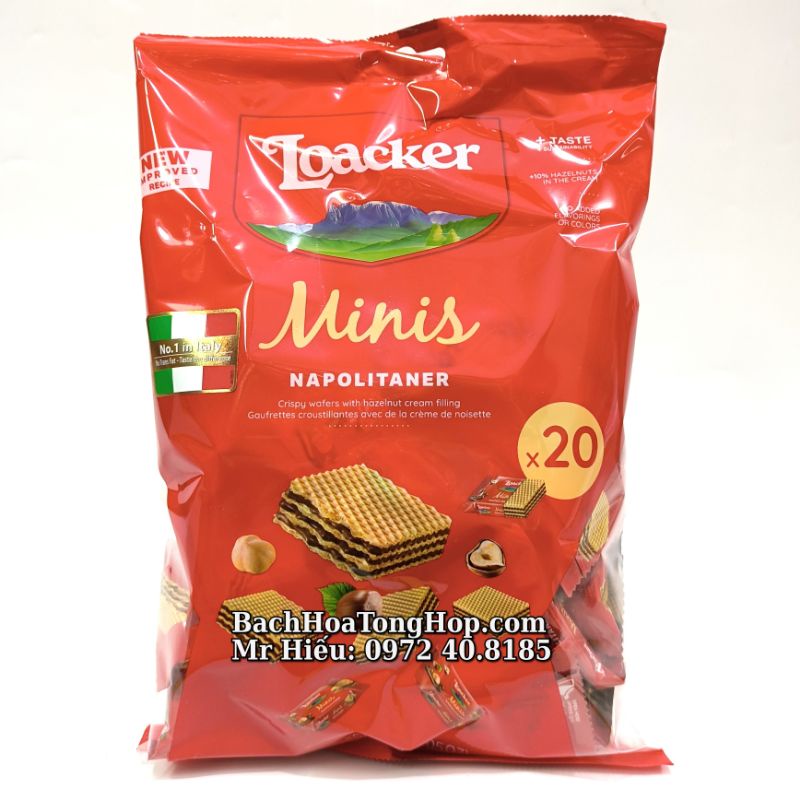[Hỏa Tốc] Bánh xốp Loacker 200g Napolitaner