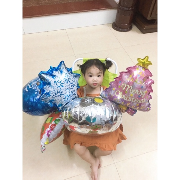 Bóng bay hình chủ đề noel nilong cho bé