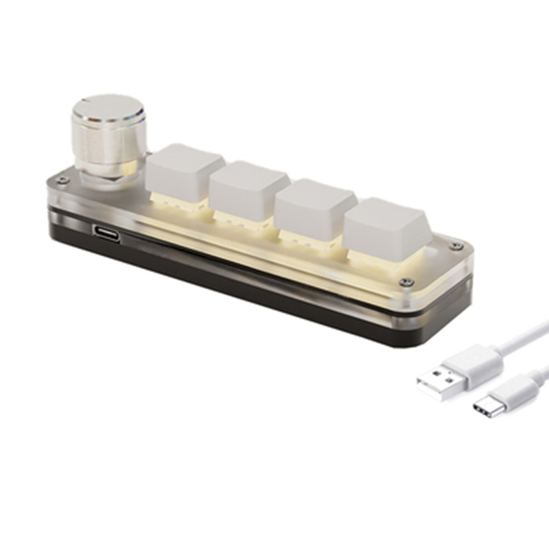 Bàn Phím Macro 4 Phím Có Đèn Led RGB Chuyên Dùng Chơi Game