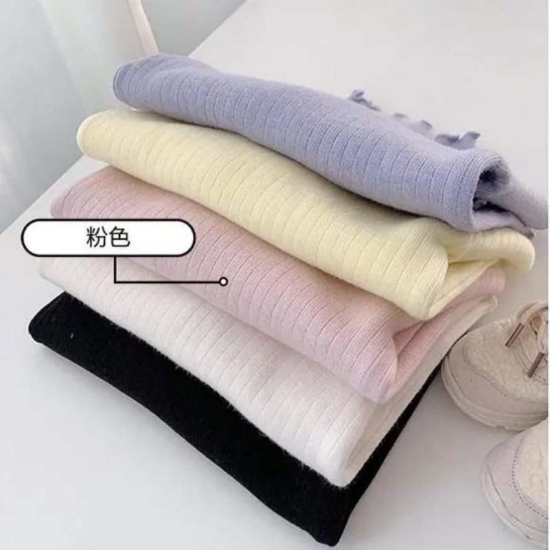 Áo Thun Dài Tay Vải Lông Dày Thời Trang Thu Đông Mới Cho Bé Gái