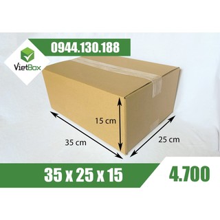 Combo 40 hộp carton 35x25x15