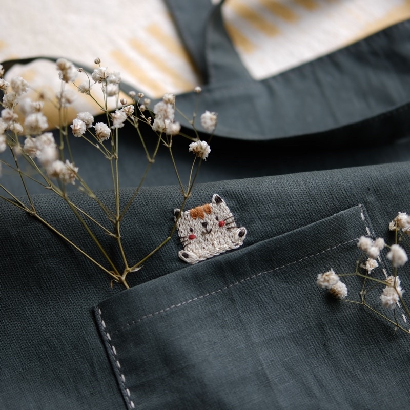 Túi tote thêu bé Mèo