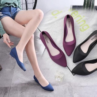 Giày búp bê giày công sở nhựa dẻo đi mưa chống nước , chống trơn trượt size 36 đến 40