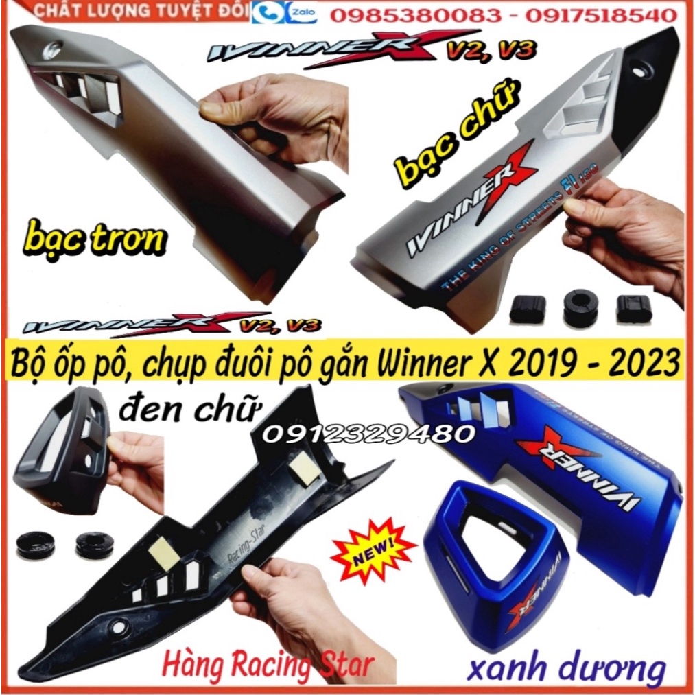 Bộ Ốp Pô Và Chụp Đuôi Pô Winner X - 𝗖𝗵𝘂̣𝗽 𝗕𝗼̂ 𝗪𝗶𝗻𝗻𝗲𝗿 𝗫 – Mẫu Mới  Malaysia Cho Winner X V2 và Winner X V3