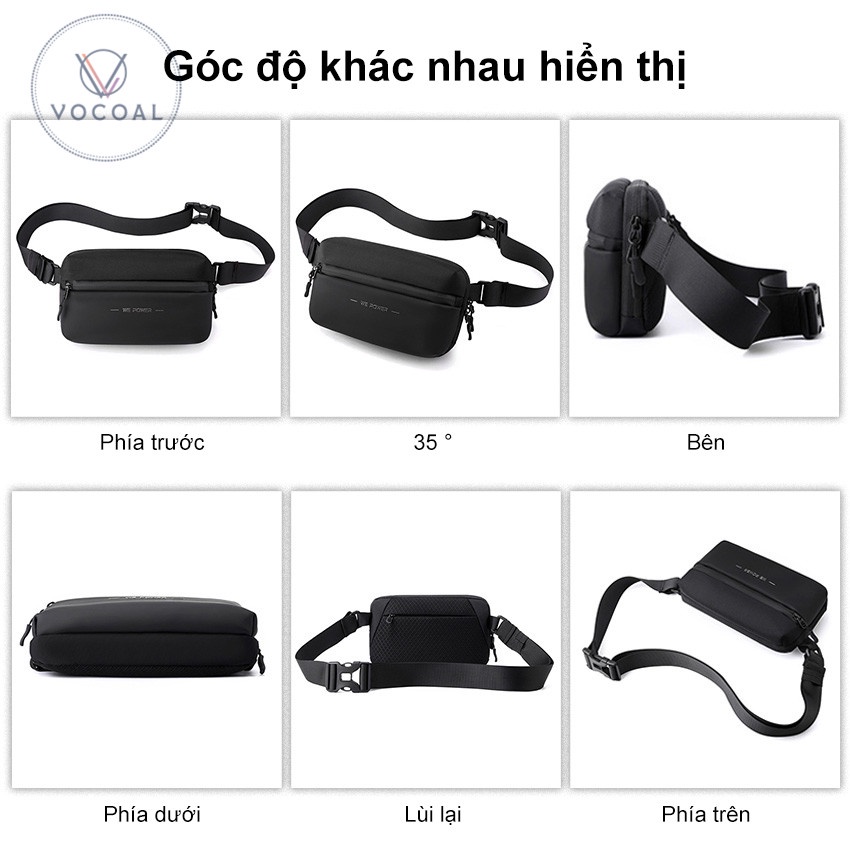 Vocoal Túi đeo ngực cho nam Túi đeo chéo Túi đeo chéo chống thấm nước Túi đeo vai đường phố Túi Messenger Túi du lịch di động Túi đi làm hoặc đi học | BigBuy360 - bigbuy360.vn