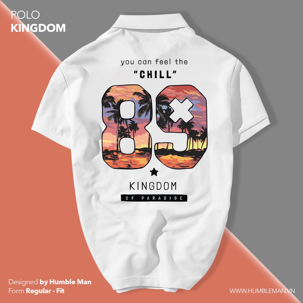 Áo Polo KINGDOM vải cá sấu Cotton xuất xịn, chuẩn form, trẻ trung - thanh lịch - Humble Man