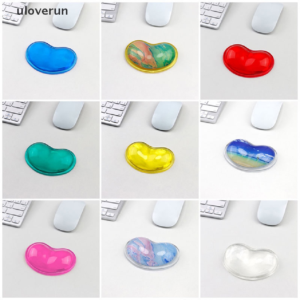 Đệm Silicon gel Đỡ Cổ Tay Khi Dùng Chuột Máy Tính Hình Trái Tim Thoải Mái Chất Lượng Cao uloverun
