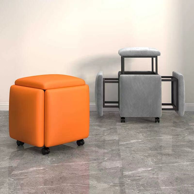 Stool Multi-Functional Five-in-One Combined Tea Table Dining Table Living Room Coffee Table Multi-Fu