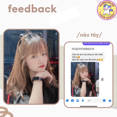 Thuốc Nhuộm Tóc Màu NÂU TÂY Không Tẩy Lên Từ Nền 5 Tặng Oxi Găng Tay Mũ Chùm Kenzii