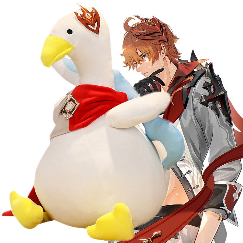 HYC Humey Genshin Impact Thú nhồi bông vịt Childe Tartaglia tác động Genshin quà trẻ em 60cm