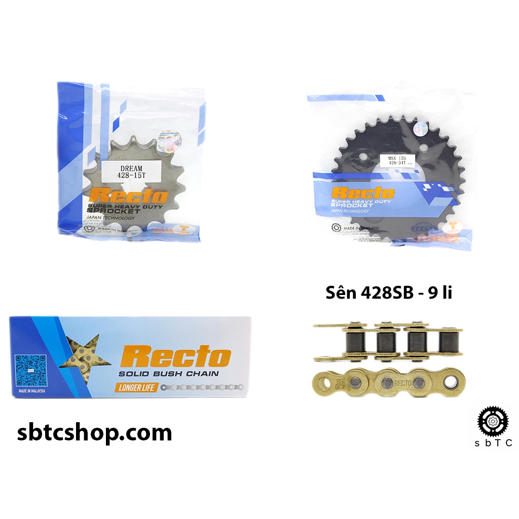 NSD Nhông sên dĩa Recto MSX 125 chính hãng Thái Lan