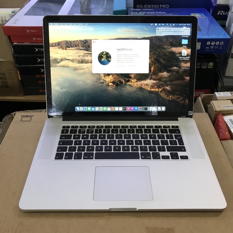 Máy tính Macbook Retina 15 inch, CPU Core i7, SSD 256GB, Ram 16GB