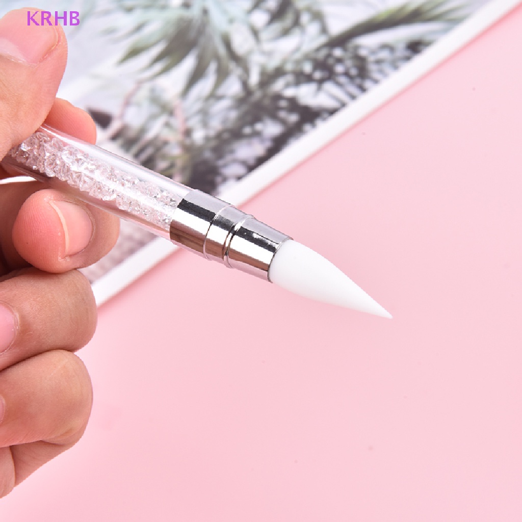 1 Bút Hai Đầu Bằng Silicone Dùng Trang Trí Móng Nghệ Thuật DIY Mới