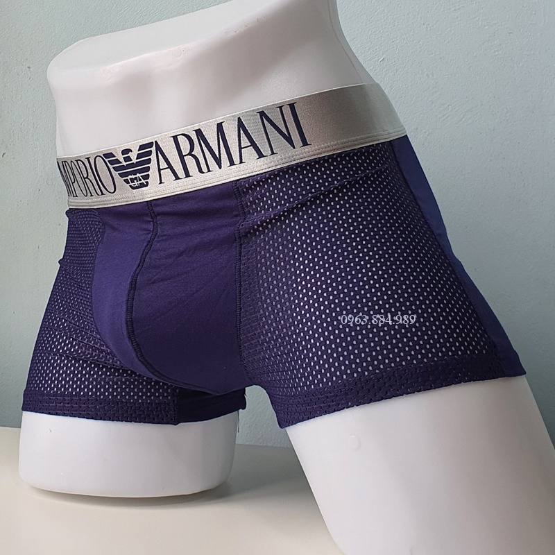 Hộp 3 quần sịp nam E.02 chất liệu thun thông hơi, cạp bạc bản rộng, nhiều màu cho anh em