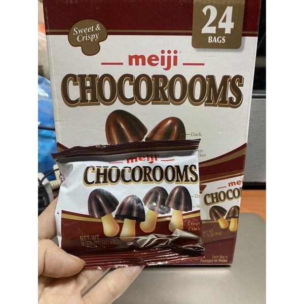 Bánh nấm socola Meiji Chocorooms - Mỹ