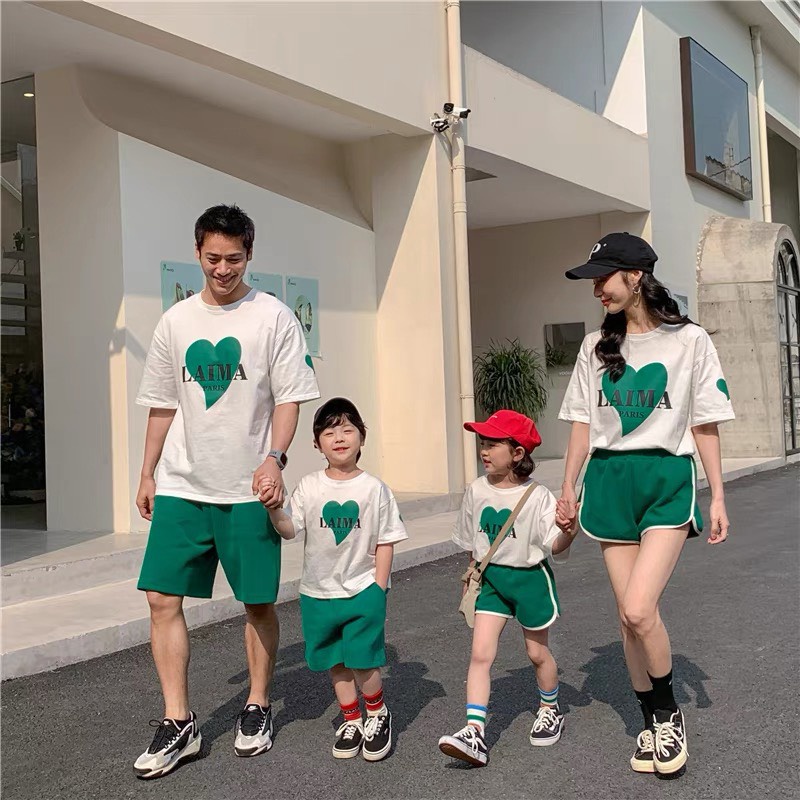 Bộ quần áo mùa hè "LAIMA" 14-55kg cho mẹ và bé. Thoáng mát, năng động.