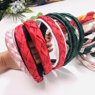 bờm lụa tết nhiều màu