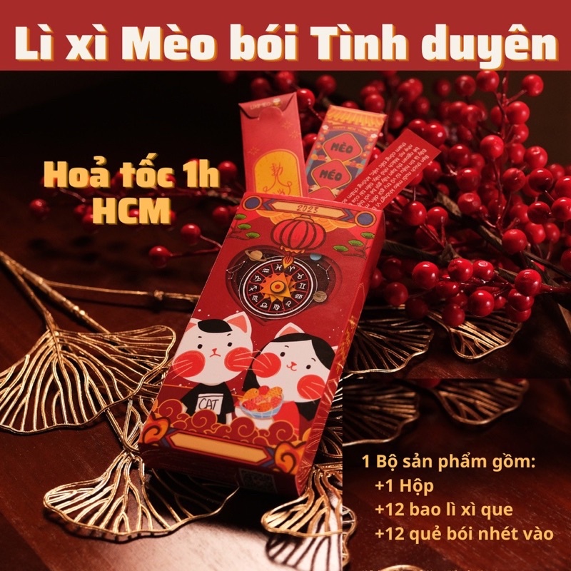 Lì xì Mèo bói TÌNH DUYÊN có quẻ bói CUNG HOÀNG ĐẠO siêu độc lạ - Tết Nguyên Đán 2023 - LIXIMEO bói tình duyên hoàng đạo