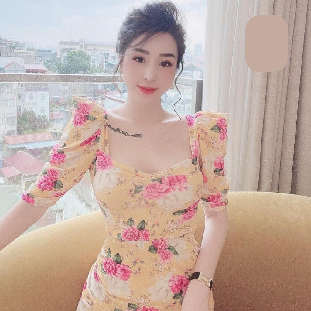 Váy body váy đầm thiết kế phong cách dịu dàng , trẻ trung, nữ tính