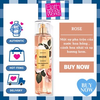 Xịt Thơm ROSE Bath And Body Works - Body Mist 236ml
