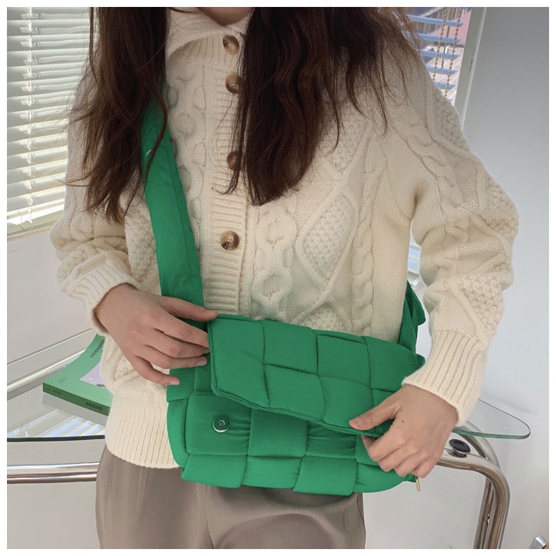 Mischa Túi Đeo Chéo Vai Vải canvas Dệt Màu Trơn Thời Trang Cao Cấp