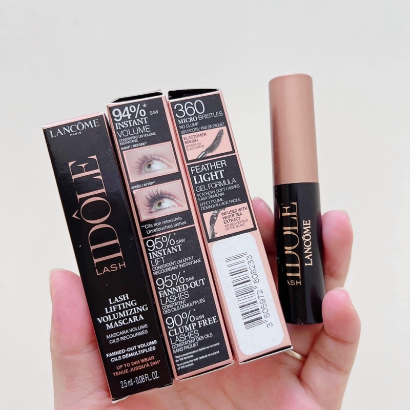 (Minisize 2.5ML) Mascara dày, dài mi và cong mi Lancôme Lash Idole Lash-Lifting & Volumizing Mascara