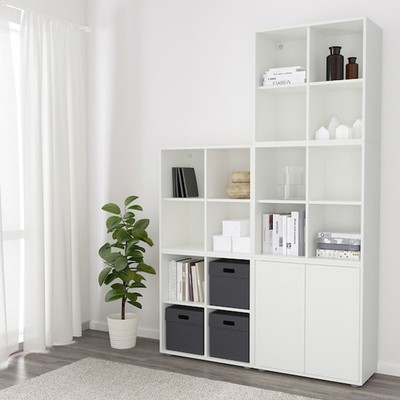 NIKOS, kệ để đồ đồ dùng STO_061, 140x35x216cm, kệ gỗ Scandi Home